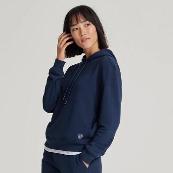 Allbirds R&R Hoodie Sweatshirts Damen Navy | ATQCS14473