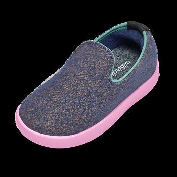 Allbirds Smallbirds Wolle Loungers Slip-Ons Kinder Blau | EATVG99683