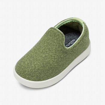 Allbirds Smallbirds Wolle Loungers Slip-Ons Kinder Grün | LATSX55798