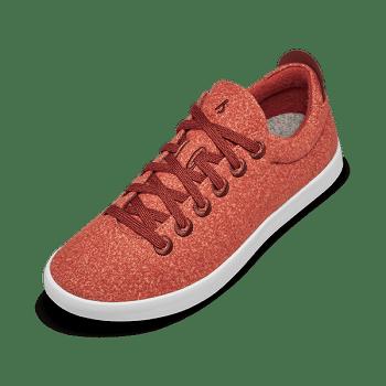 Allbirds Wolle Pipers Sneakers Damen Rot | UATND81546