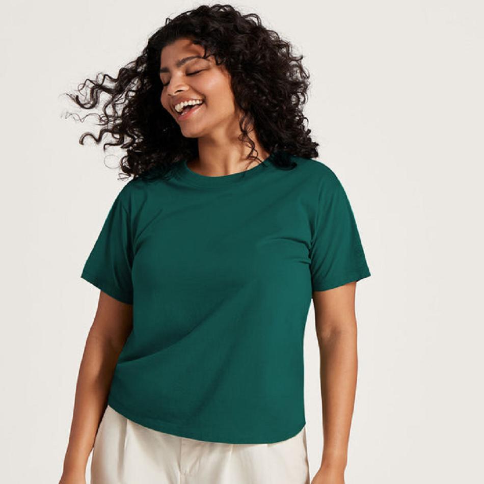 Allbirds Allgood Baumwoll T shirts Damen Türkis | DATVO58070