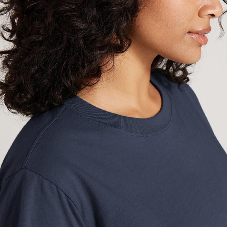 Allbirds Allgood Baumwoll T shirts Damen Indigo | LATSX39055