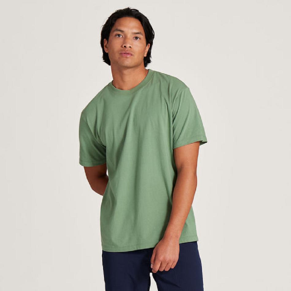 Allbirds Allgood Baumwoll T shirts Herren Grün | GATUC84766