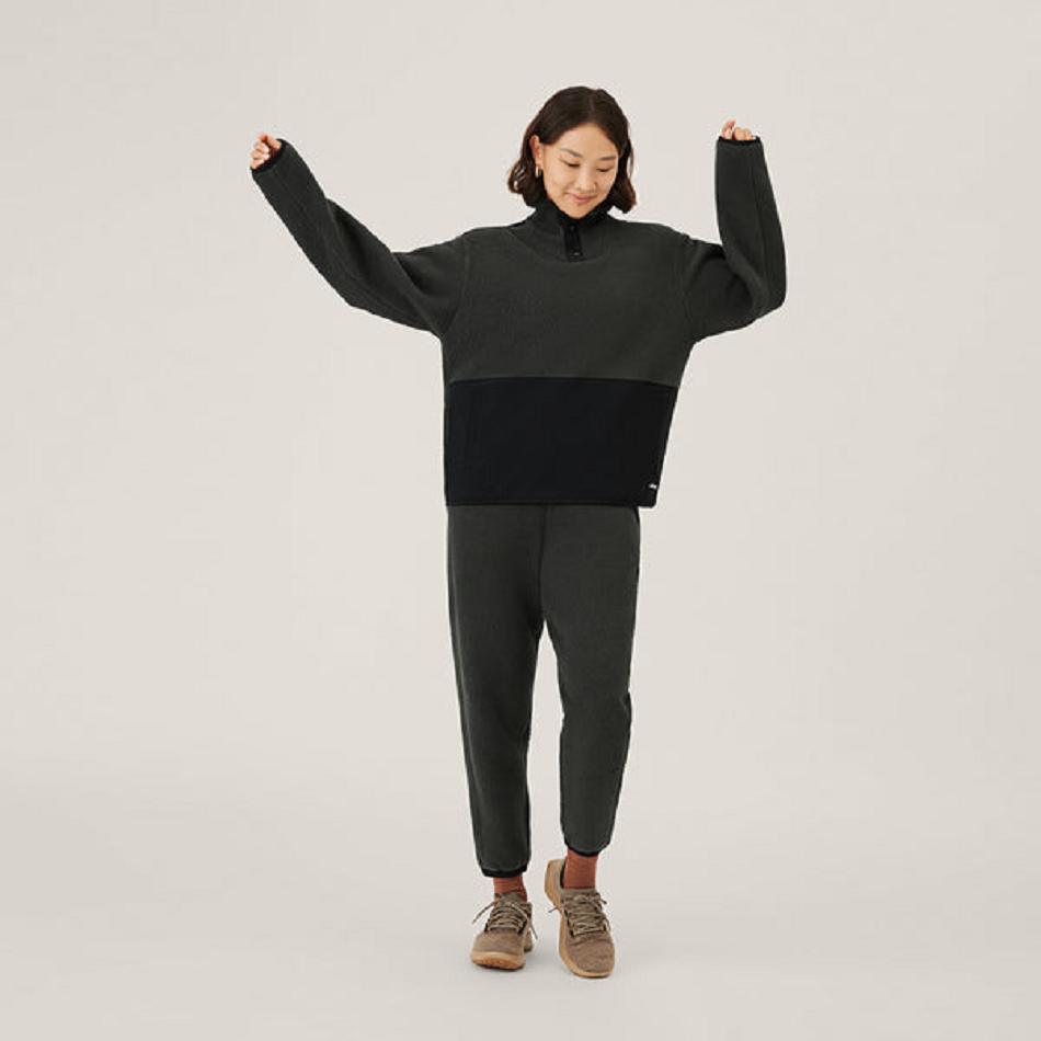 Allbirds Fluff Fleece Pant Sweathose Damen Schwarz | AATDF52451