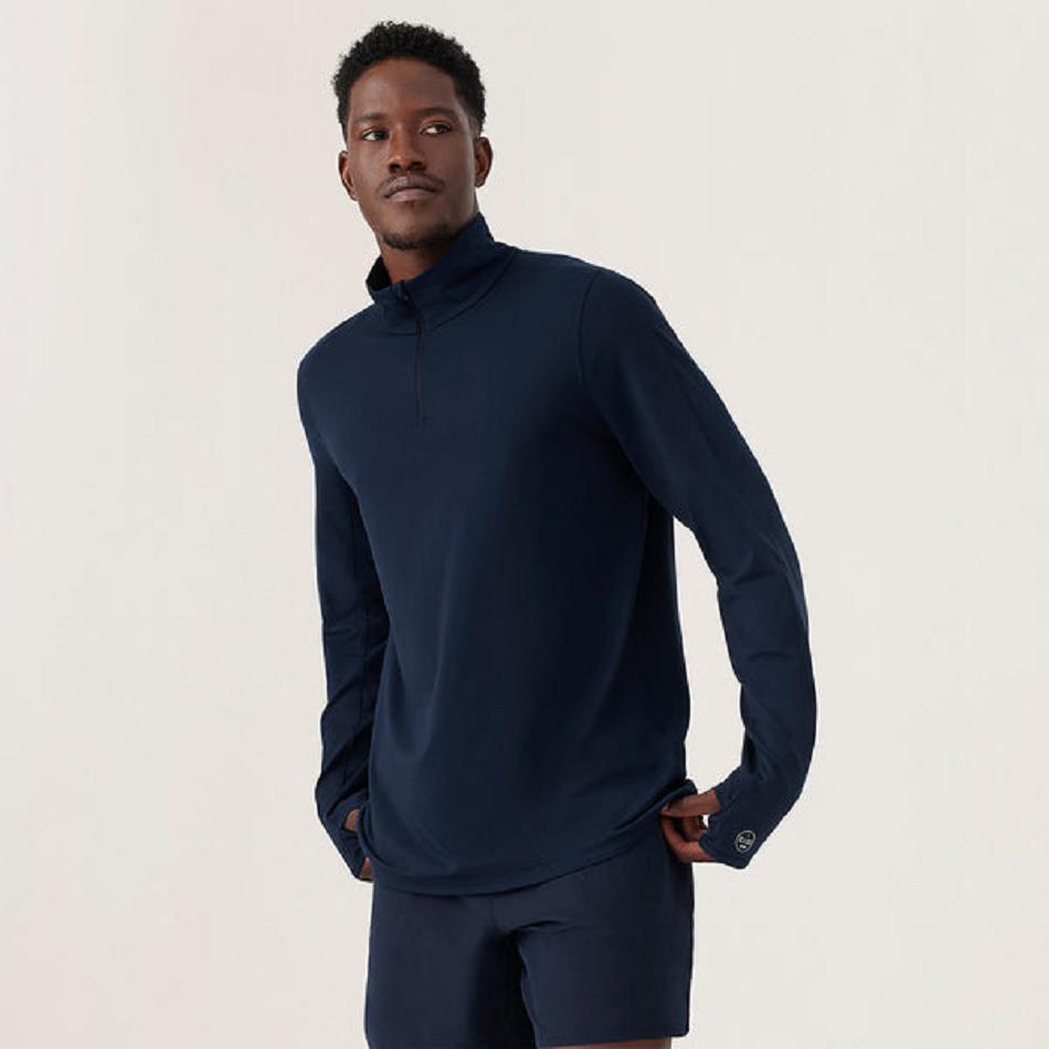 Allbirds Performance Quarter Zip Sweatshirts Herren Navy | DATVO23830