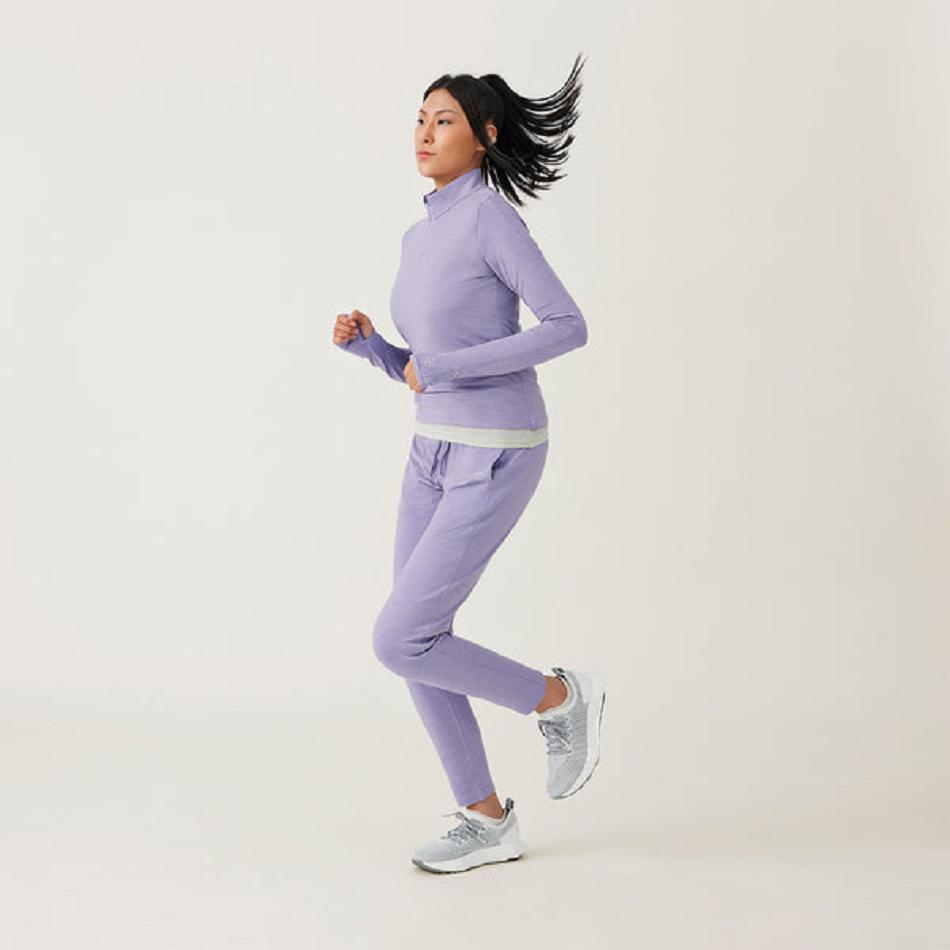 Allbirds Performance Quarter Zip Sweatshirts Damen Lila | ZATMJ21456