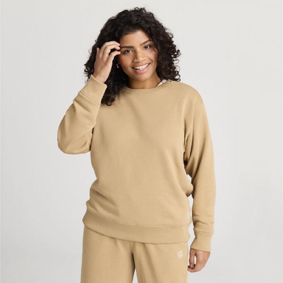 Allbirds R&R Sweatshirt Sweatshirts Damen Beige | BATSO28334