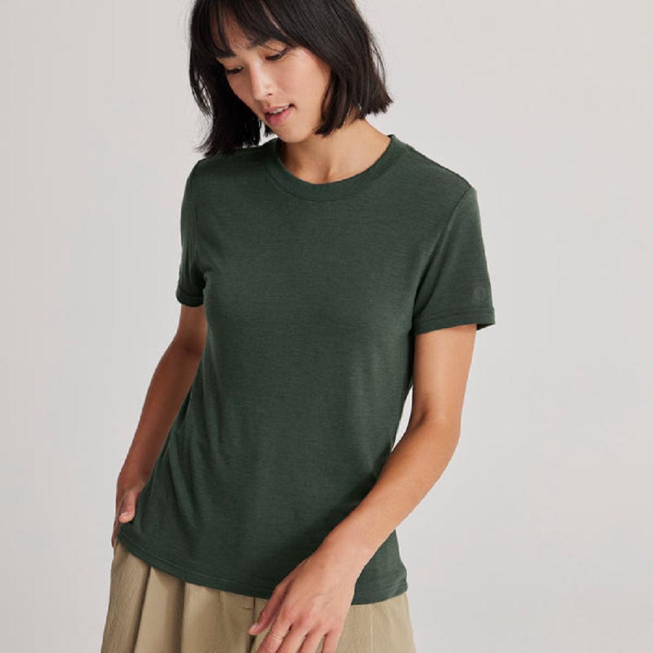 Allbirds Sea T shirts Damen Tiefesgrün | ATIIZ67427