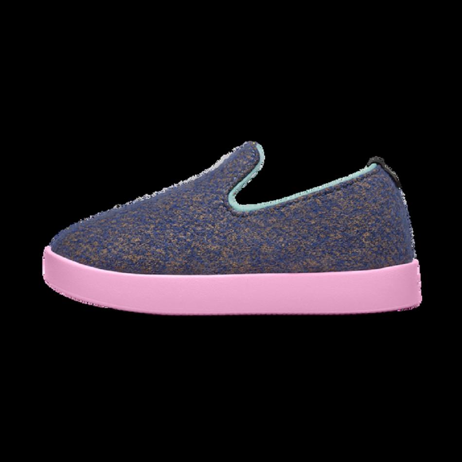 Allbirds Smallbirds Wolle Loungers Slip-Ons Kinder Blau | EATVG99683