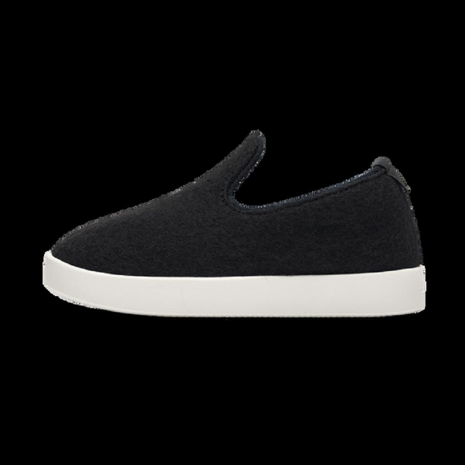 Allbirds Smallbirds Wolle Loungers Slip-Ons Kinder Schwarz | ZATNQ93454