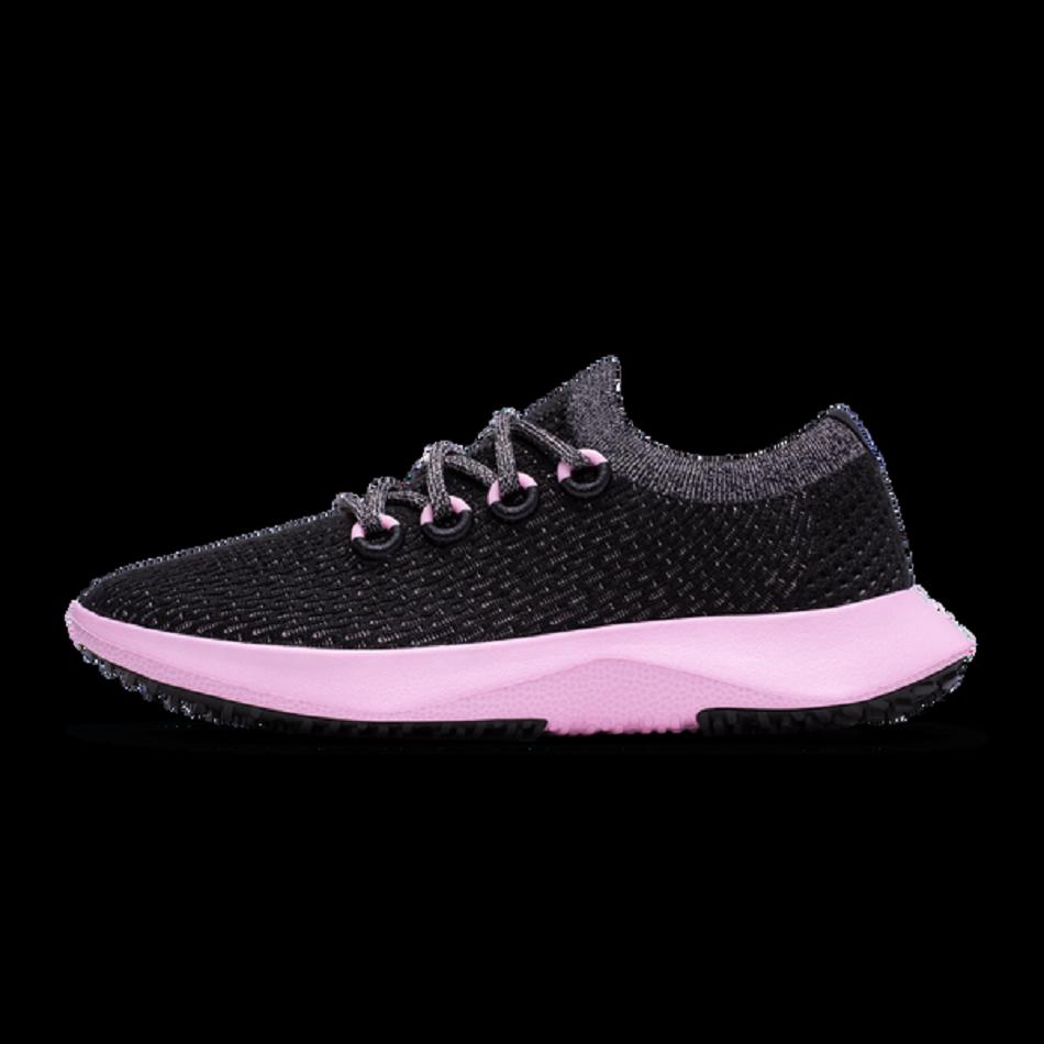 Allbirds Tree Dasher 2 Laufschuhe Damen Schwarz Rosa | ZATMJ98034