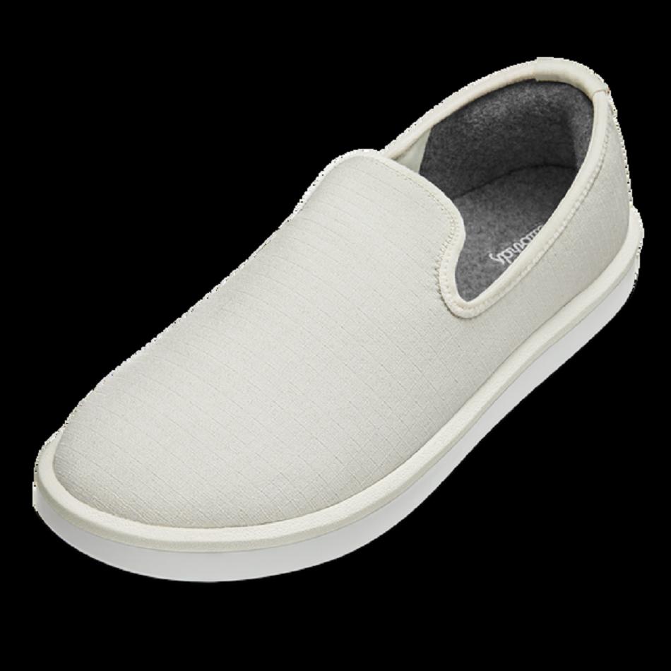 Allbirds Wolle Lounger Woven Slip-Ons Herren Beige Weiß | ATNZX30924