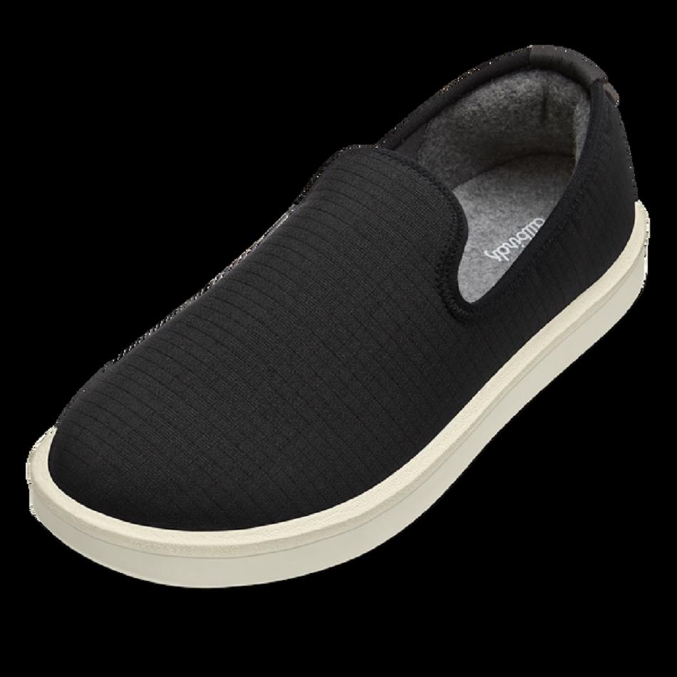 Allbirds Wolle Lounger Woven Slip-Ons Herren Schwarz | ATXBR34283