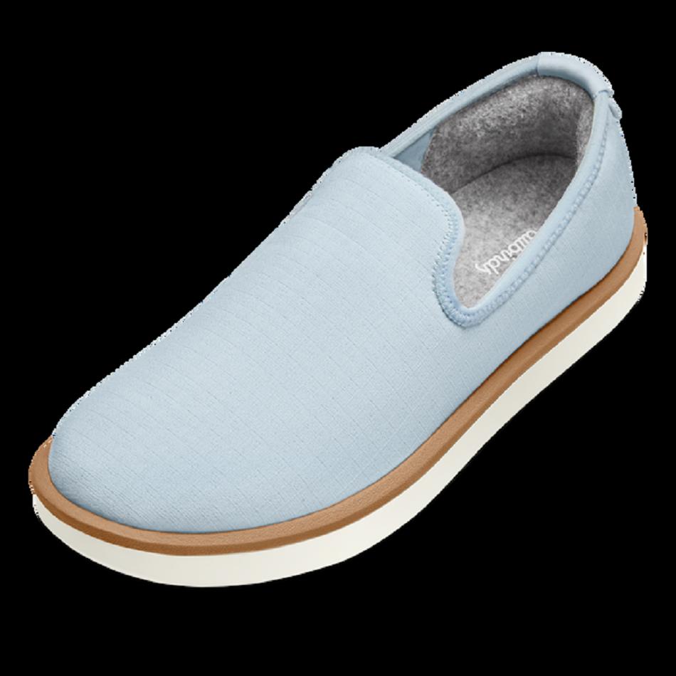 Allbirds Wolle Lounger Woven Slip-Ons Herren Blau | MATHR52722