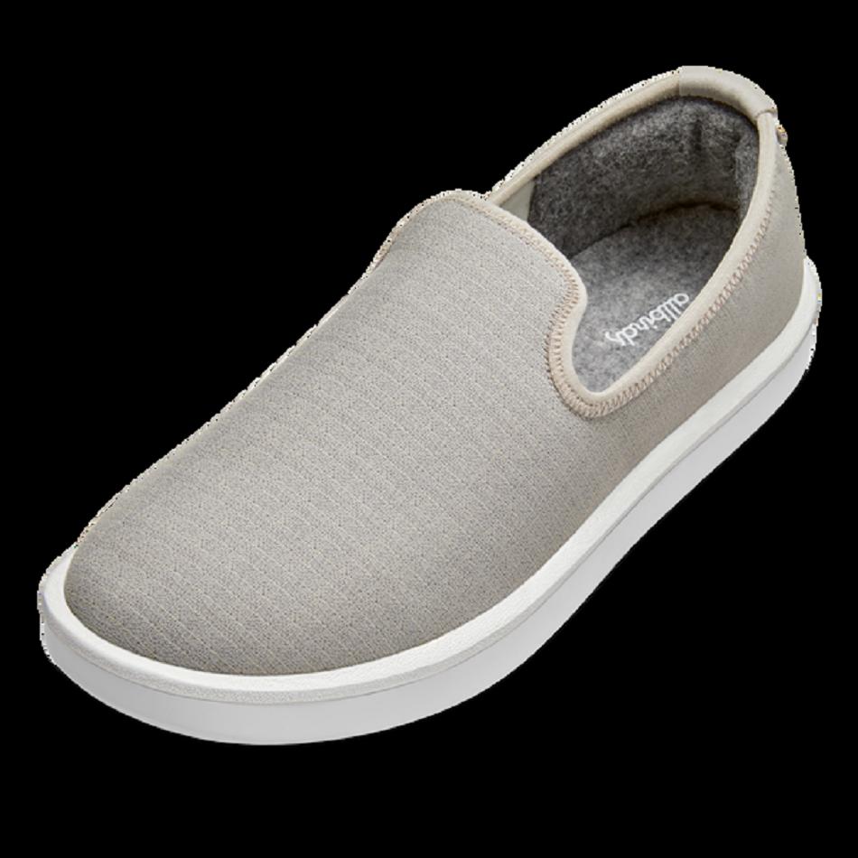 Allbirds Wolle Lounger Woven Slip-Ons Herren Grau | ZATMJ20752