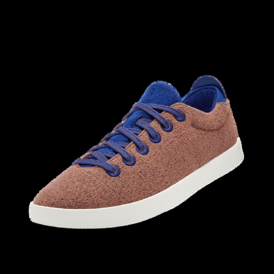 Allbirds Wolle Pipers Sneakers Damen Blau Beige | QATUV95335