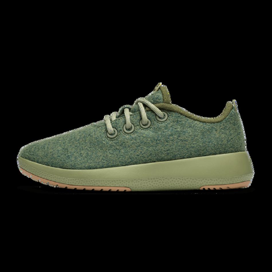 Allbirds Wolle Runner Mizzles Sneakers Damen Grün | ATNEJ33099